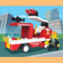 彩盒積木消防車LW19129-04/144P                                                                                           