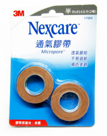 Y3M NEXCARE卡裝膚色半吋膠帶2入