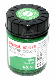 飛龍廣告顏料30ml-63-草綠6p