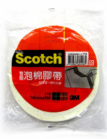 3M113雙面泡棉膠帶18mm16p*12=192P