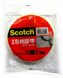 3M113雙面泡棉膠帶24mm12p*12=144P