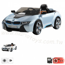 YI8童車(緩起步雙馬達未組裝)授權BMW-藍/白E168-2