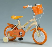 12"腳踏車(澄色)-河馬