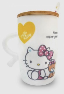 KT快客馬克杯(附木蓋、湯匙) 36P