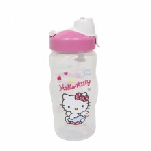 樂扣KT-PP水壺隨行杯350ML-愛心天使(附吸管)桃紅色