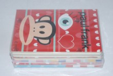 paul frank 25k膠套筆記本6入pfpn90-1