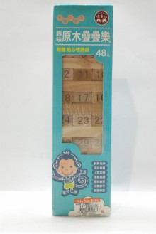 +趣味原木疊疊樂-48入