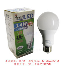 (大同)電精靈LED 球泡燈 14W/白光