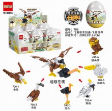 6入飛禽積木扭蛋-飛禽世界706/60P