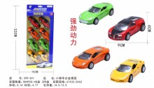4款合金模擬回力車(8只/盒）