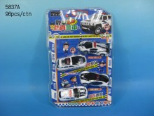 雙吸4入回力警車5837A