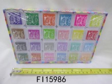 24入彩色印泥  24小盒/盒192P