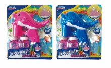 **實色小海豚音樂泡泡槍帶燈光8011-1/72PE7