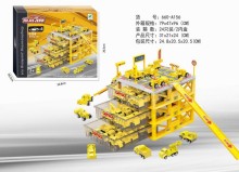 停產 A Y工程停車場收納盒(配6只車6款混裝）E30