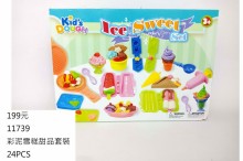 彩泥雪糕甜品套裝11739/24P