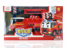 盒裝警察聯盟聲光觸摸合金車-大雷
