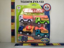 +4入迴力工程車133/72P
