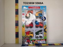 6入迴力工程車/72P
