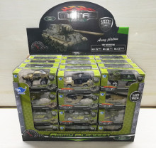 軍事12款合金滑行車混裝7209/48p*16=768P