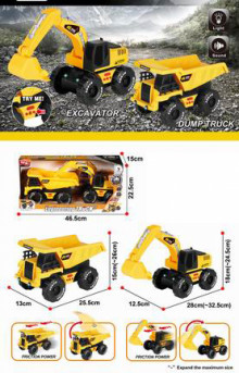 A 慣性翻斗車+挖土機組合1188-53/24P