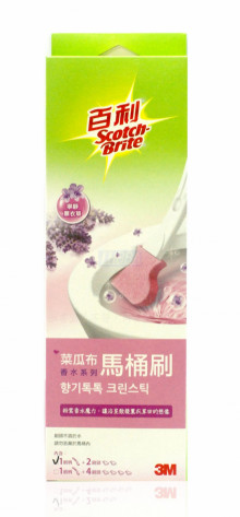 菜瓜布馬桶刷-薰衣草1柄+2刷頭