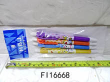 4入卡通圓珠筆 0.5mm 藍色 4款