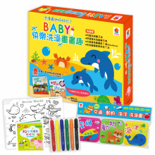 BABY快樂洗澡畫畫趣-洗澡書+水洗蠟筆