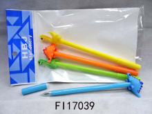 四入恐龍款中性筆(藍色)0.5MM432P