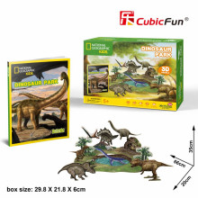 國家地理頻道授權3D立體拼圖-KIDS科普系列-恐龍世界