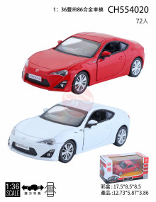 1:36 豐田86合金模型車/72P CH554020