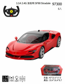 ＊ 1:14 2.4G 法拉利 SF90 Stradale-紅/6P
