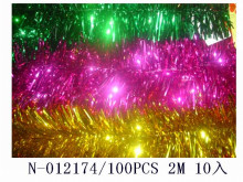 10入10聖誕金蔥彩條2M12號/100P-混色