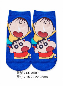 蠟筆小新直版襪 22-26