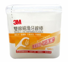 3M雙線牙線棒124支