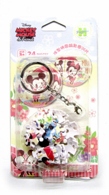 Mickey Mouse&Friends米奇與好朋友(15)立體球型拼圖鑰匙圈24片