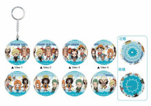 海賊王可愛Chibi立體球型拼圖鑰匙圈24片