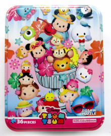 ◎ Disney Tsum Tsum 鐵盒拼圖36片