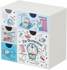 哆啦A夢 桌上型塑膠五抽收納盒 置物盒.抽屜盒.飾品盒