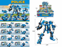 八合一積木-警察保衛組 8PCS/PDQ