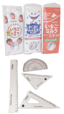 停產 日版學生三角尺四入組30p*16=480P