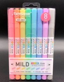 馬卡龍8色螢光筆 24p*12=288P