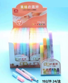 水果味6入螢光筆 24p*8=192P