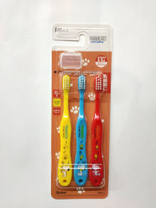 史奴比附蓋牙刷3入組(3-5歲)140mm