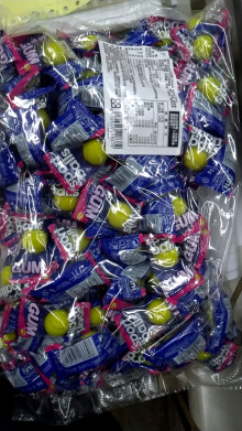 網球造型夾心泡泡糖1000G
