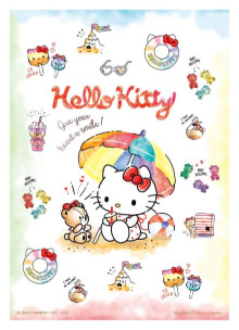 Hello Kitty繽紛海灘拼圖108片