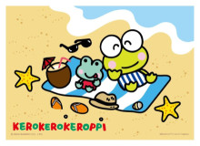 Kerokerokeroppi 大眼蛙 海灘日光浴拼圖108片