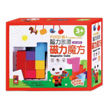 新版腦力激盪磁力魔方-FOOD超人