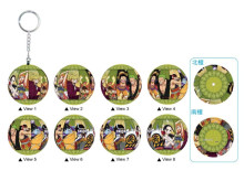 海賊王和之國(6)立體球型拼圖鑰匙圈24片