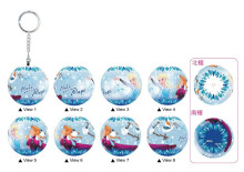 Frozen冰雪奇緣(12)立體球型拼圖鑰匙圈24片