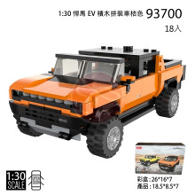 1:30 悍馬 EV 積木拼裝車/18